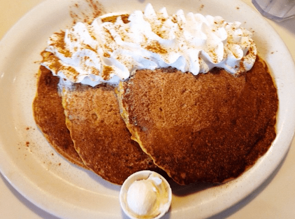 Pumpkin pecan pancakes from Nestico's Too.