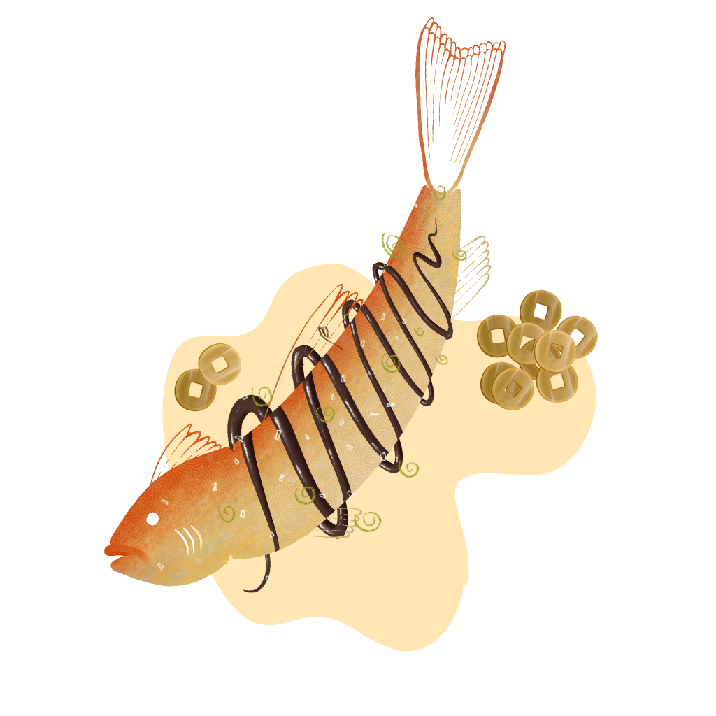 whole fish illustration